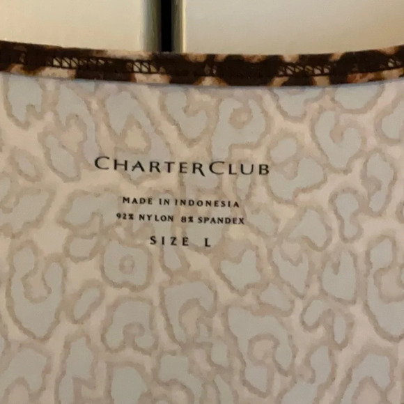 🐆 Charter Club Animal Print Tank Size L 🐆 - Picture 4 of 7